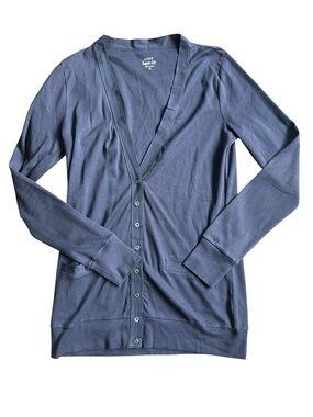 J. Crew Navy Blue Button‎ down long sleeve shirt Size Medium New